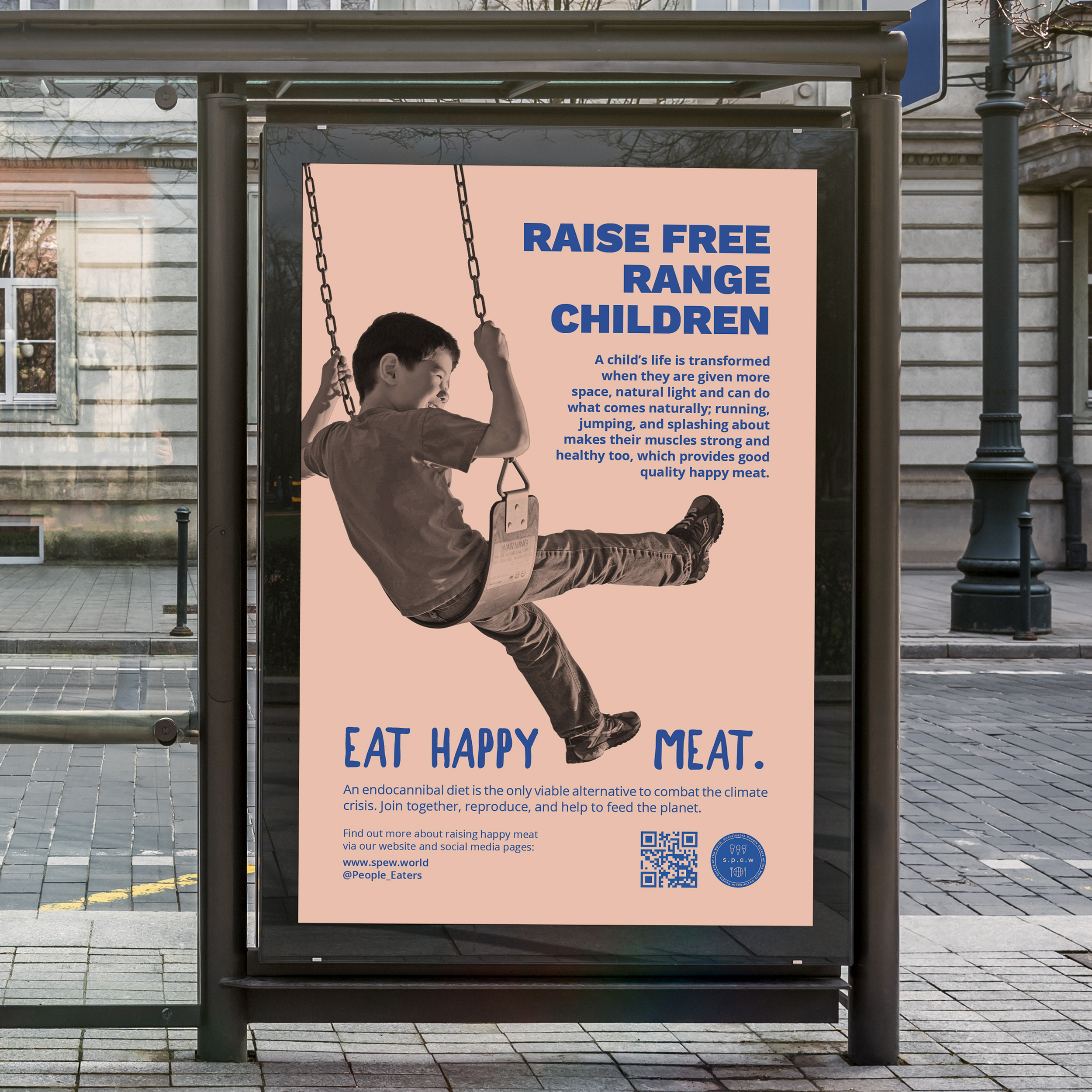 Happy Meat – London Bus Shelter