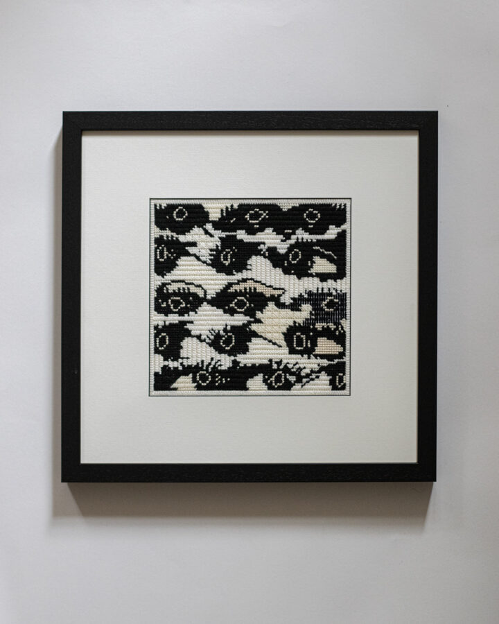 Compression Artefact, 2025, Wool on Canvas